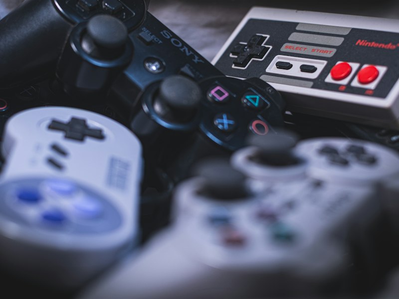 Close up of gaming hardware